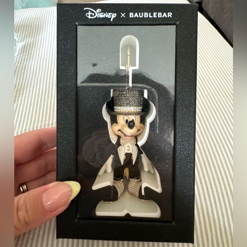 Disney BaubleBar Mickey Groom Bag Charm NEW